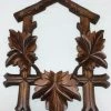 Frankenmuth Clock Company & Bavarian Clock Haus Cuckoo Clocks, Quartz Cuckoo Clocks & Miniature Clocks 5 Leaf Musical Bottom Carving 12"