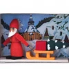 Frankenmuth Clock Company 028/025 - Matchbox Scene With Santa German Souvenirs