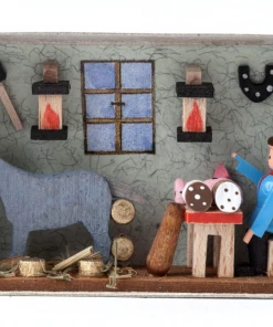 Frankenmuth Clock Company 028/149: Matchbox Scene: Tischlein Deck Dich