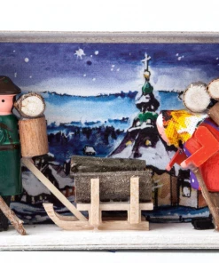 Frankenmuth Clock Company 028/152 - Matchbox Scene: Gathering Firewood