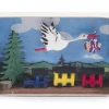 Frankenmuth Clock Company German Souvenirs 028/167 - Matchbox Scene: Stork Carrying New Baby
