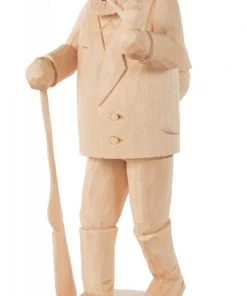 Frankenmuth Clock Company View All 034/100/3 - Hand Carved Hunter Smoker (Natural)