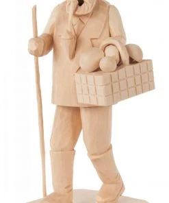 Frankenmuth Clock Company View All 034/100/5 - Hand Carved Mushroom Gatherer Smoker (Natural)