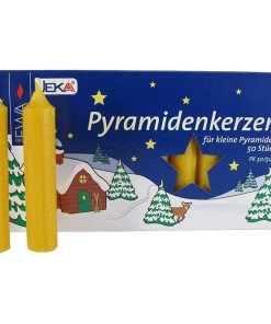 Frankenmuth Clock Company Christmas Decorations, Candles & Other Decorations 50 Pack Of Natural (Gold) Candles