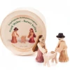 Frankenmuth Clock Company 070/040 - Wooden Chip Box With Nativity Scene
