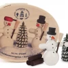 Frankenmuth Clock Company 070/091 - Chip Box With Snowmen & Tree German Souvenirs