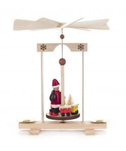 Frankenmuth Clock Company 074/087 - Miniature Pyramid With Santa & Train