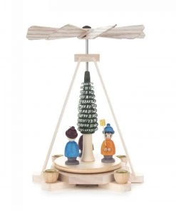 Frankenmuth Clock Company 074/163 - Miniature Pyramid With Children Carrying Lanterns View All