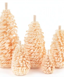 Frankenmuth Clock Company View All 081/016N - Set Of 5 Natural Christmas Trees