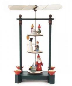 Frankenmuth Clock Company 085/450 - Pyramid - 3 Tier Winter Scene (14mm) View All