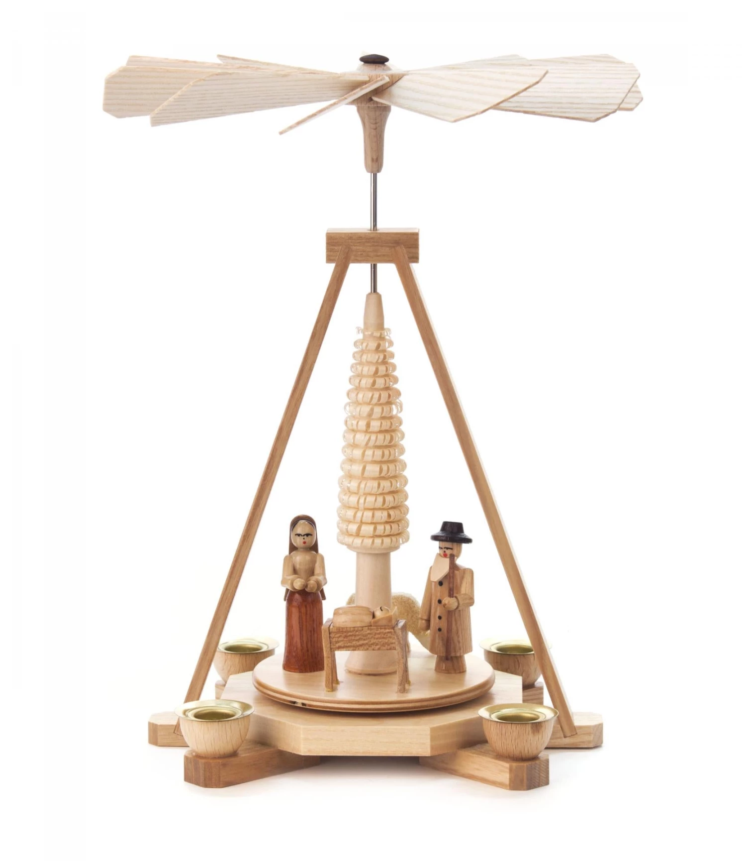 Frankenmuth Clock Company 085/484 - Pyramid With Nativity Scene (14mm Candles) View All 3 Frankenmuth Clock Company 085/484 - Pyramid With Nativity Scene (14mm Candles) View All