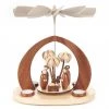 Frankenmuth Clock Company View All 085/681/1 - Pyramid With Modern Styled Nativity Scene (Tealights)