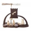 Frankenmuth Clock Company 085/830 - Modern Style Nativity Pyramid (Tealights)