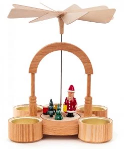 Frankenmuth Clock Company 085/894/4 - Pyramid Santa With Train View All