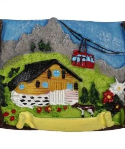 Frankenmuth Clock Company™ German Souvenirs Ski Resort Magnet