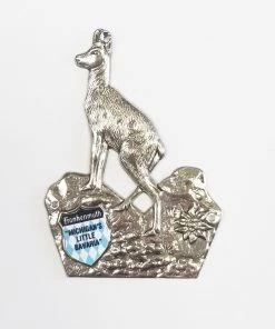 Frankenmuth Clock Company Walking Stick Badge W/ Mountain Goat German Souvenirs