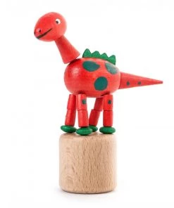 Frankenmuth Clock Company 105/024 - Wobbly Animal - Dinosaur (Red) German Souvenirs