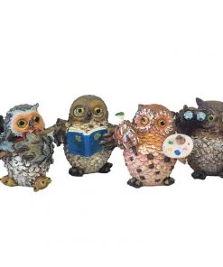 Frankenmuth Clock Company Owl Figurines German Souvenirs