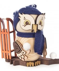 Frankenmuth Clock Company 146/1670/21 -Owl Smoker With Sled View All