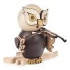 Frankenmuth Clock Company View All 146/1670/22 - Owl Playing Violin Smoker