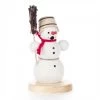 Frankenmuth Clock Company 146/1715/3 - Snowman Smoker With Broom View All 2 Frankenmuth Clock Company 146/1715/3 - Snowman Smoker With Broom View All