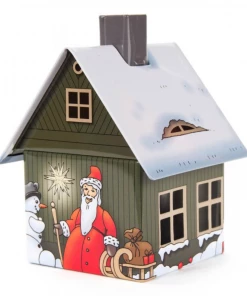 Frankenmuth Clock Company 146/2205 - Metal Smoker House With Christmas Motif View All