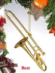 Bavarian Clock Haus 4.5" Gold Trombone