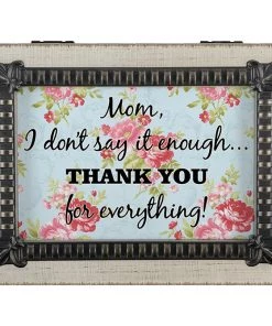 Frankenmuth Clock Company Carson Music Box "Mom, Thank You"