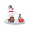 Frankenmuth Clock Company View All 196/018/8 - Candle Holder With Sledding Snowman