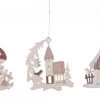 Frankenmuth Clock Company 198/135 - Wooden Winter House Ornaments View All