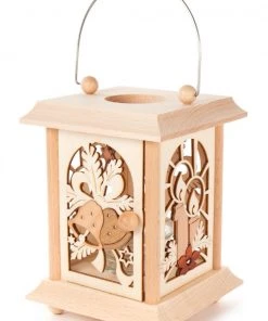 Frankenmuth Clock Company™ 198/142 - Tea Light Lantern With Bells And Candles