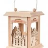 Frankenmuth Clock Company 198/148 - Lantern Style Tealight Holder With Dresden Frauenkirche