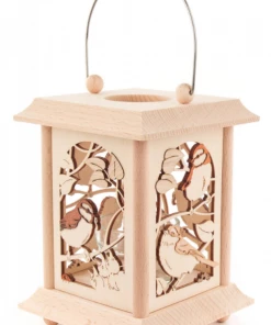 Frankenmuth Clock Company™ 198/150 - Lantern Style Tealight Holder With Birds