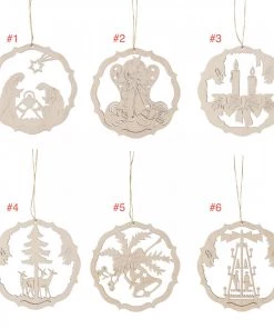 Frankenmuth Clock Company 199/358/1 - Wooden Laser Cut Ornaments - Sold Individually
