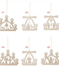 Frankenmuth Clock Company View All 199/400 - Wooden Pyramid & Schwibbogen Ornaments