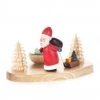 Frankenmuth Clock Company 200/050 - Candle Holder With Santa & Trees (14mm)