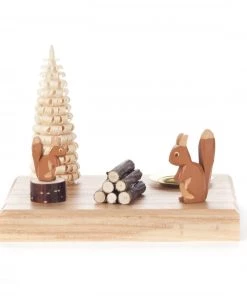 Frankenmuth Clock Company 200/090/3 - Candle Holder With Squirrels (14mm) View All