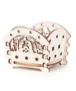 Frankenmuth Clock Company 201/126 - Tealight Holder With Nativity Scene View All