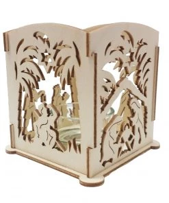 Frankenmuth Clock Company 201/137 - Nativity Scene Candle Holder German Candle Holders