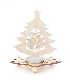 Frankenmuth Clock Company View All 201/227 - Tealight Holder - Christmas Tree With Bells