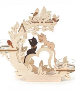 Frankenmuth Clock Company 201/265 - Tealight Holder With Kittens