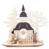 Frankenmuth Clock Company™ 201/273 - Candle Holder With Seiffen Church Scene
