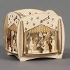 Frankenmuth Clock Company™ 201/284/2 - Tealight Holder With Nativity Scene
