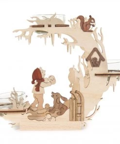 Frankenmuth Clock Company View All 201/300 - Tealight Holder With Winter Scene