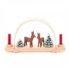 Frankenmuth Clock Company™ View All 202/712 - Miniature Candle Holder /Arch With Deer And Trees