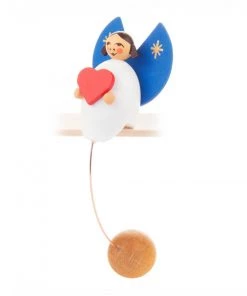 Frankenmuth Clock Company 222/055/6 - Rocking Angel With Heart View All