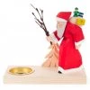 Frankenmuth Clock Company 225/033 - Tealight Holder With Hand Carved Santa & Tree View All