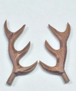 Bavarian Clock Haus Cuckoo Clocks, Quartz Cuckoo Clocks & Miniature Clocks Wooden Antlers 4"