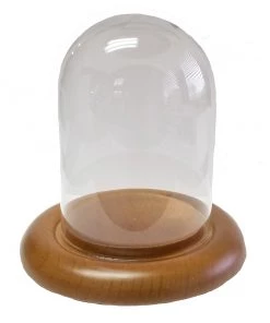 Frankenmuth Clock Company Clocks & Anniversary Clocks 3" Watch Dome With Oak Base & Brass Hook