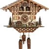 Frankenmuth Clock Company KU4212QMT - Quartz Musical Chalet With Wood Chopper